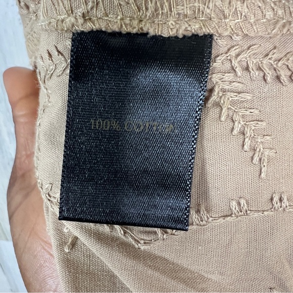 House of Harlow Embroidered Barrel Trouser Pants Womens L Palm Print Boho Resort - Picture 11 of 17